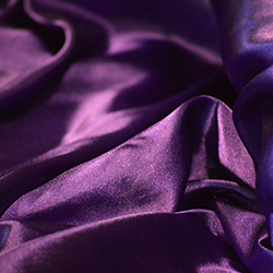 Draped silk fabric