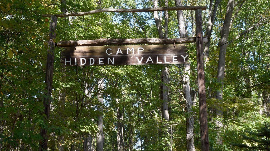 Entrance to Camp Hidden Valley in White Hall, MD